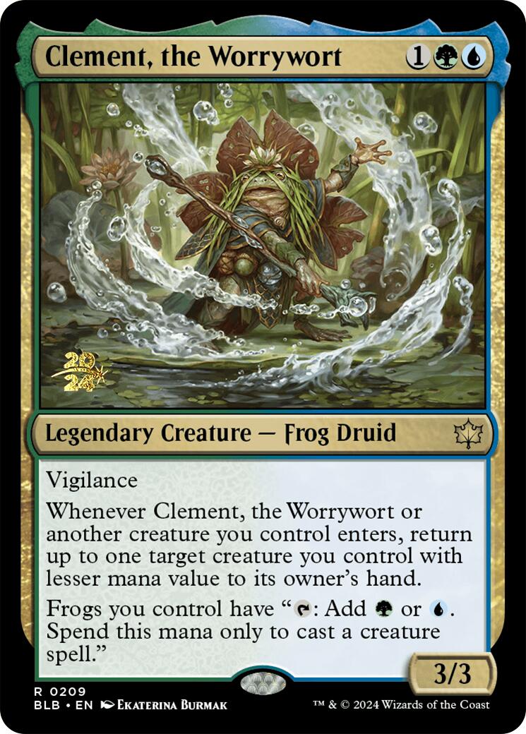 Clement, the Worrywort [Bloomburrow Prerelease Promos] | Gamer Loot