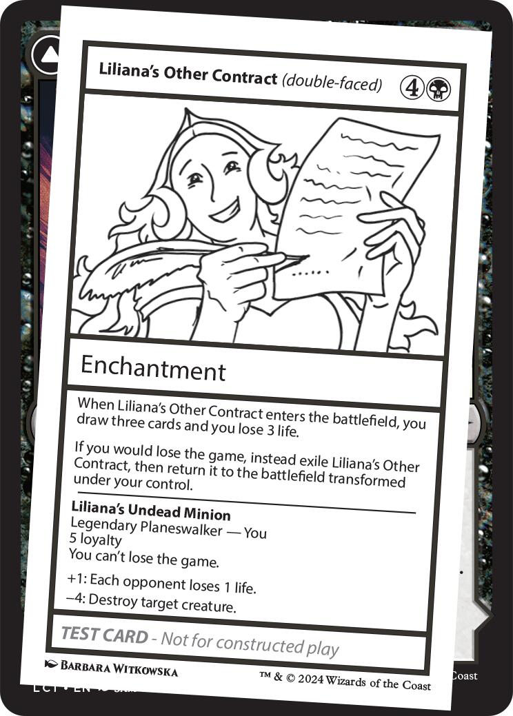 Liliana's Other Contract (double-faced) [Mystery Booster 2 Playtest Cards] | Gamer Loot