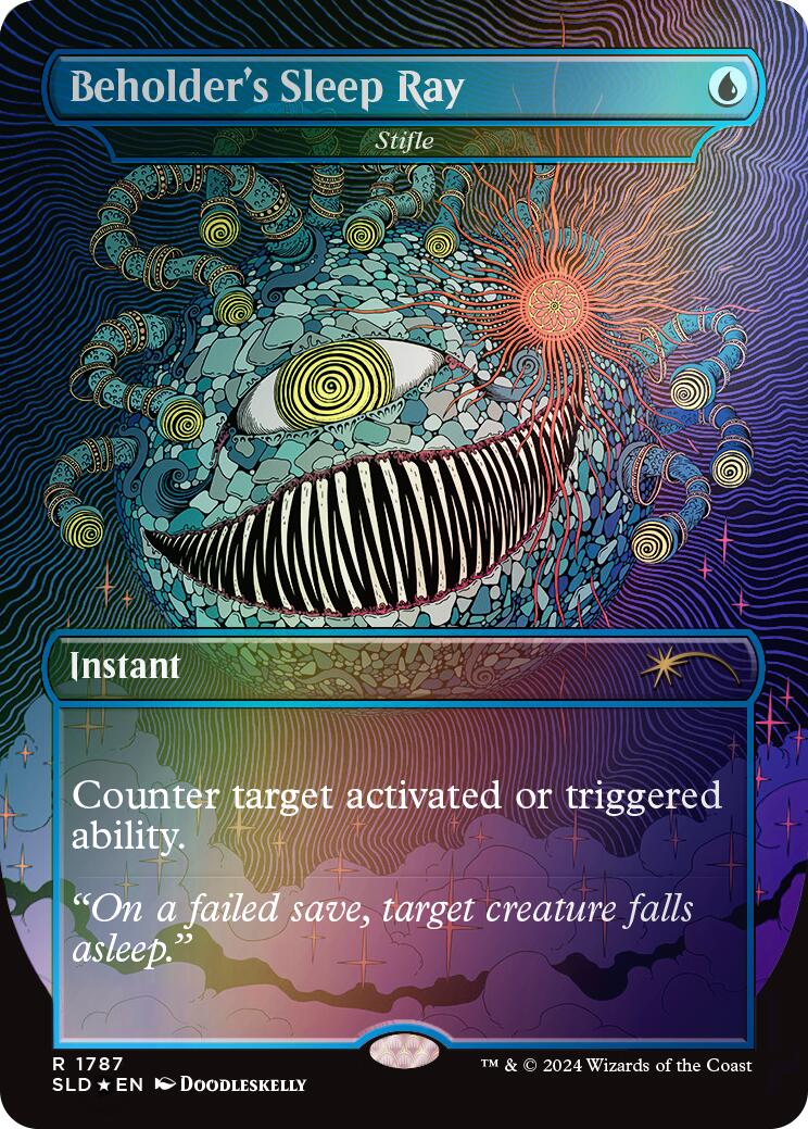 Beholder's Sleep Ray - Stifle (Rainbow Foil) [Secret Lair Drop Series] | Gamer Loot