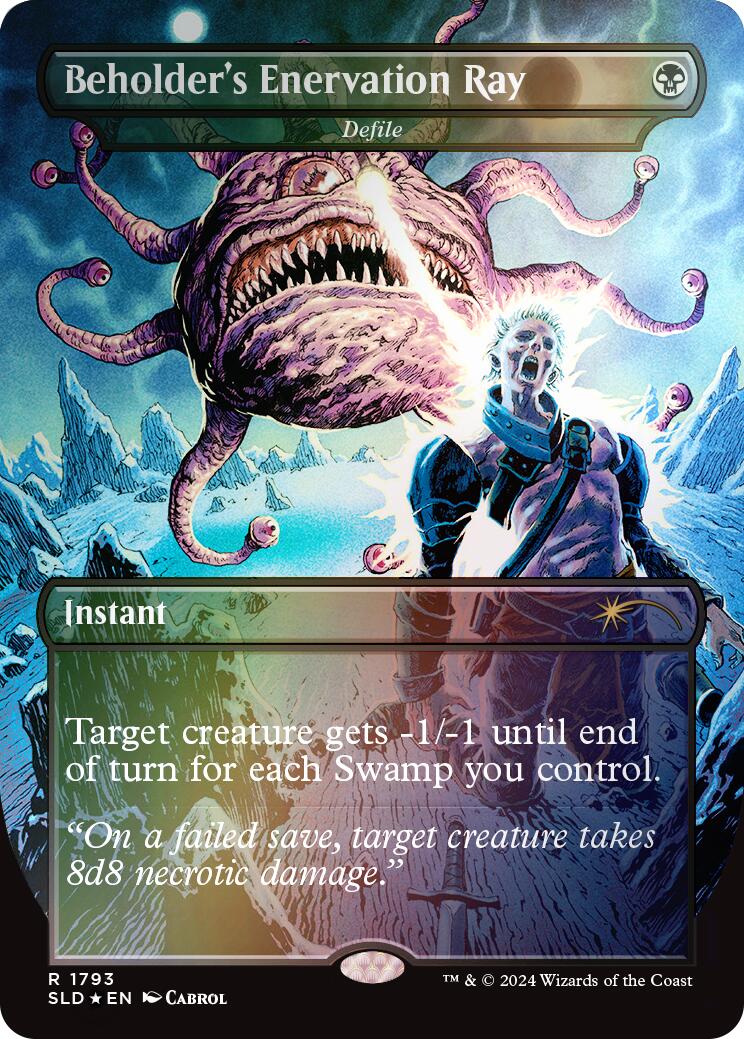 Beholder's Enervation Ray - Defile (Rainbow Foil) [Secret Lair Drop Series] | Gamer Loot
