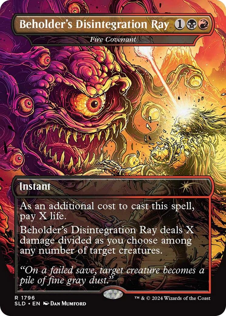 Beholder's Disintegration Ray - Fire Covenant [Secret Lair Drop Series] | Gamer Loot