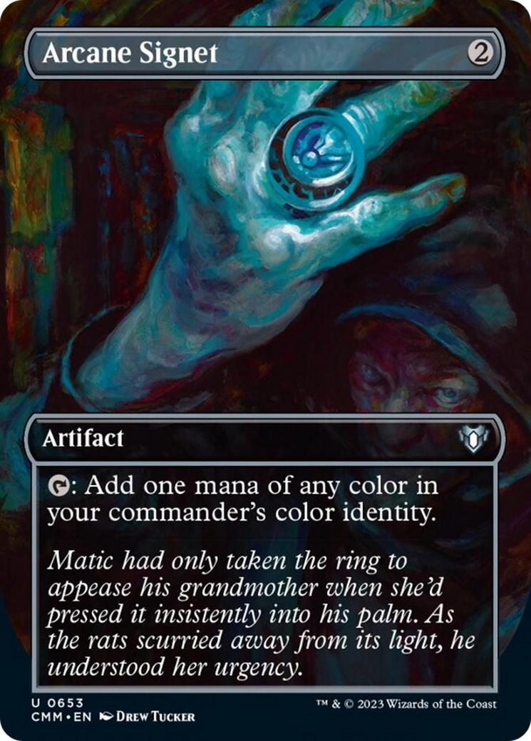 Arcane Signet (Borderless Alternate Art) [Commander Masters] | Gamer Loot