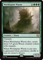 Worldspine Wurm [Duskmourn: House of Horror Commander] | Gamer Loot