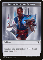 Treasure (20) // Teferi Akosa of Zhalfir Emblem Double-Sided Token [March of the Machine Tokens] | Gamer Loot