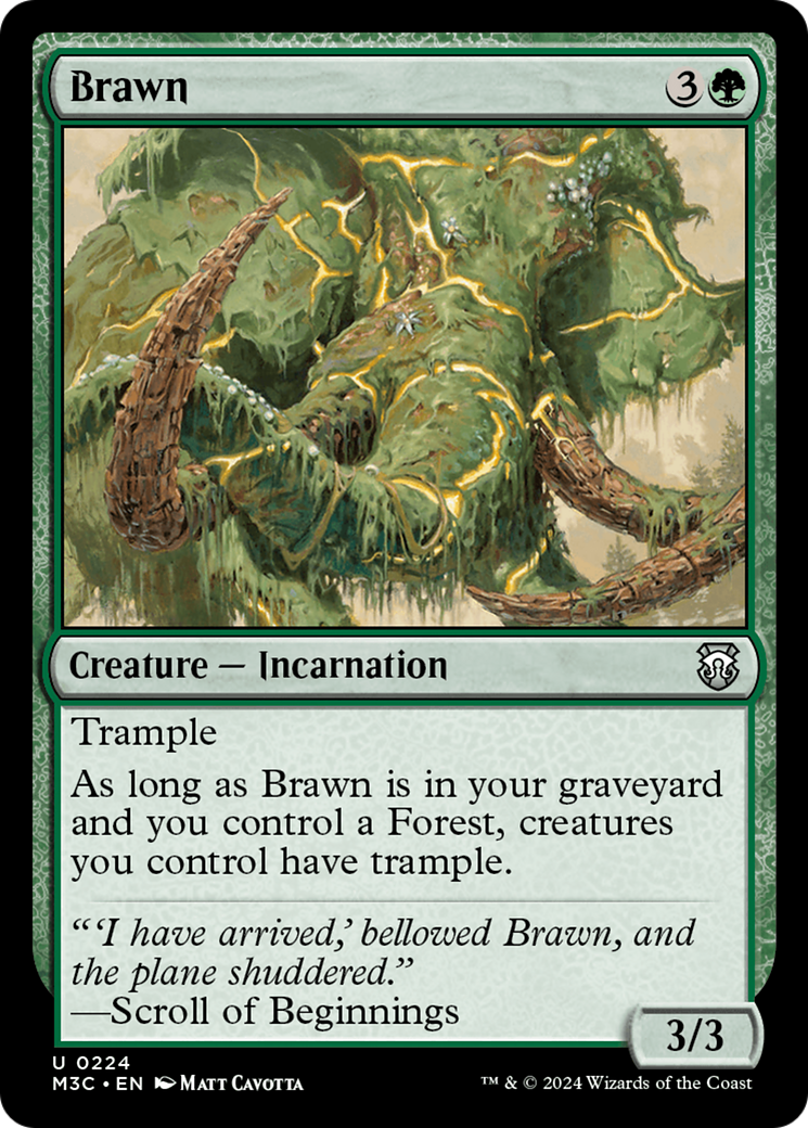 Brawn (Ripple Foil) [Modern Horizons 3 Commander] | Gamer Loot