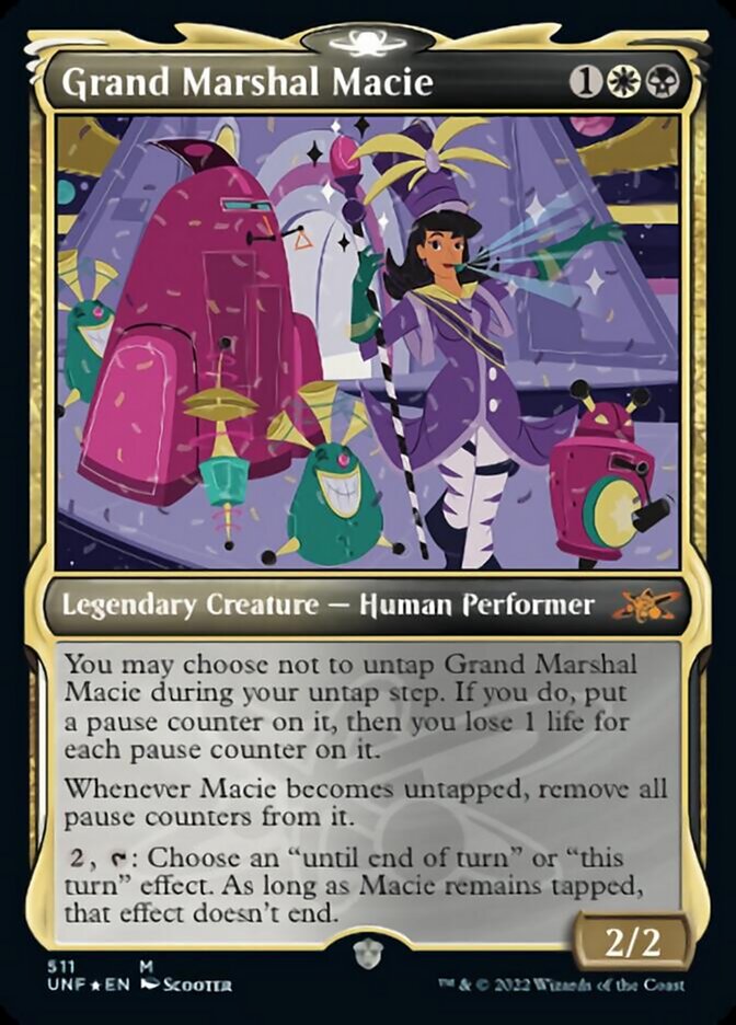 Grand Marshal Macie (Showcase) (Galaxy Foil) [Unfinity] | Gamer Loot
