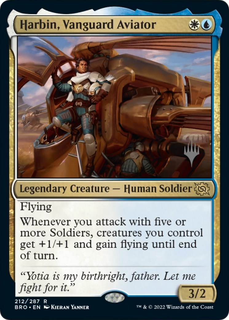 Harbin, Vanguard Aviator (Promo Pack) [The Brothers' War Promos] | Gamer Loot