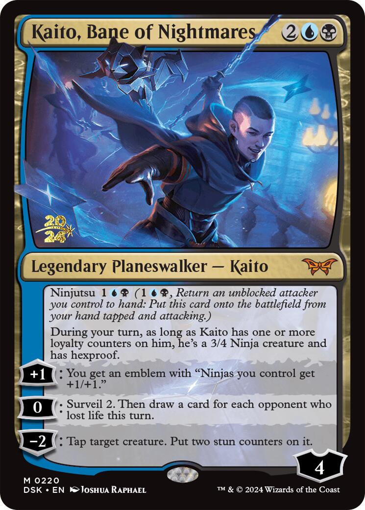 Kaito, Bane of Nightmares [Duskmourn: House of Horror Prerelease Promos] | Gamer Loot