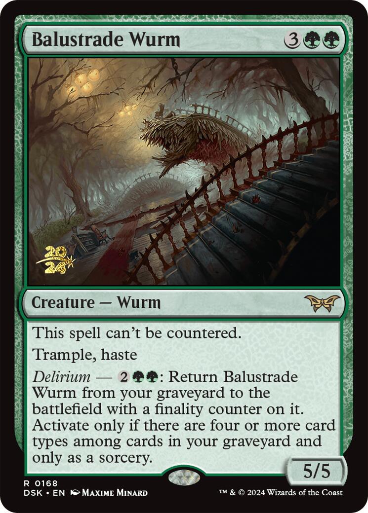 Balustrade Wurm [Duskmourn: House of Horror Prerelease Promos] | Gamer Loot