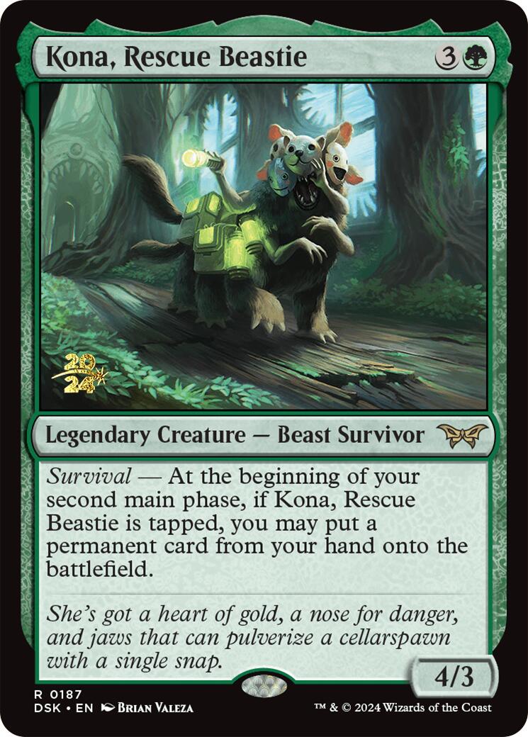 Kona, Rescue Beastie (0187) [Duskmourn: House of Horror Prerelease Promos] | Gamer Loot