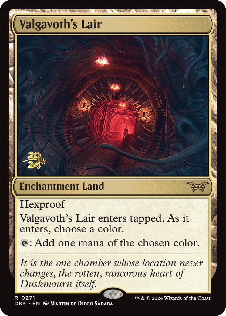 Valgavoth's Lair [Duskmourn: House of Horror Prerelease Promos] | Gamer Loot