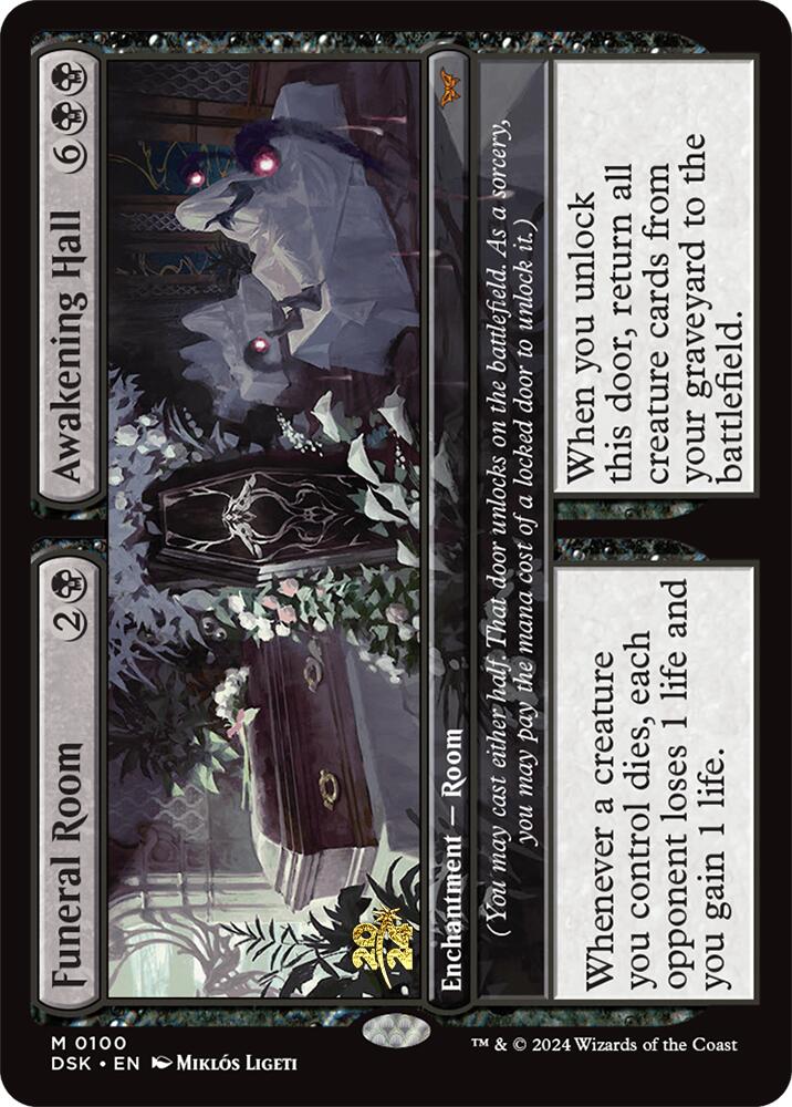 Funeral Room // Awakening Hall [Duskmourn: House of Horror Prerelease Promos] | Gamer Loot