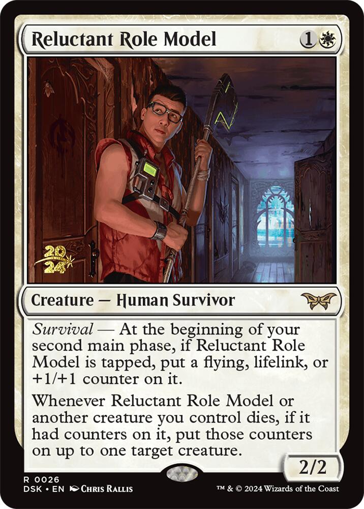 Reluctant Role Model (0026) [Duskmourn: House of Horror Prerelease Promos] | Gamer Loot