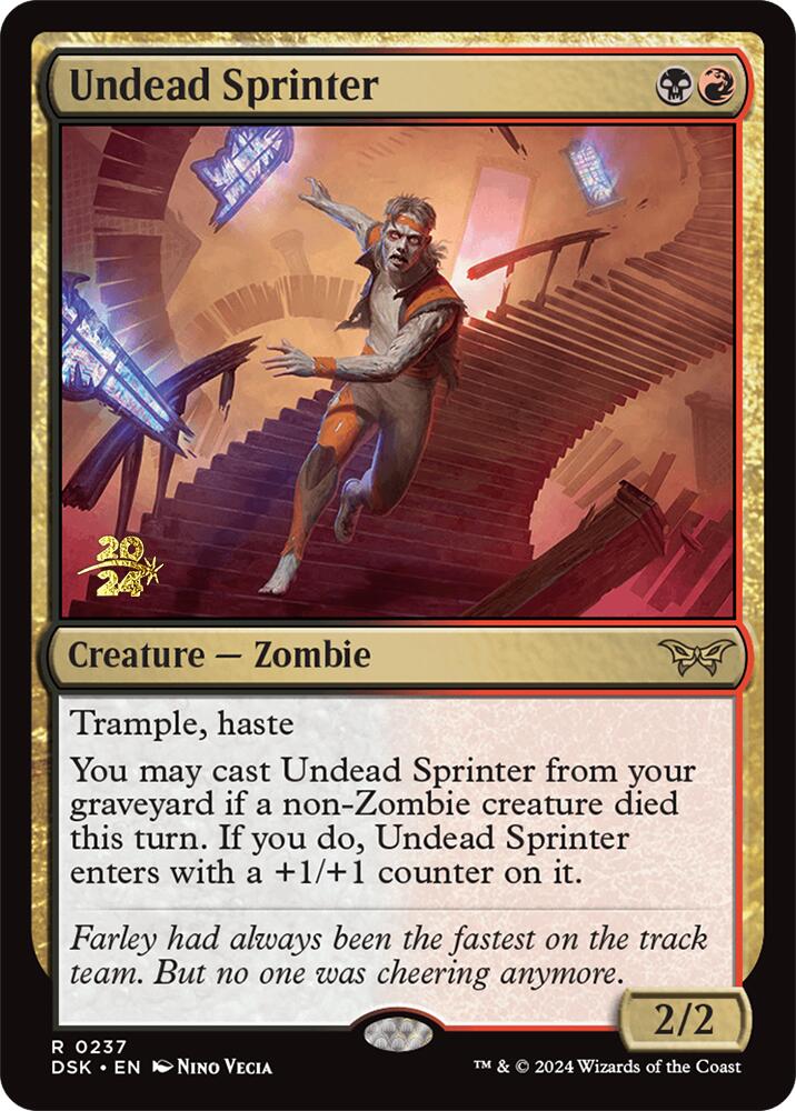 Undead Sprinter [Duskmourn: House of Horror Prerelease Promos] | Gamer Loot