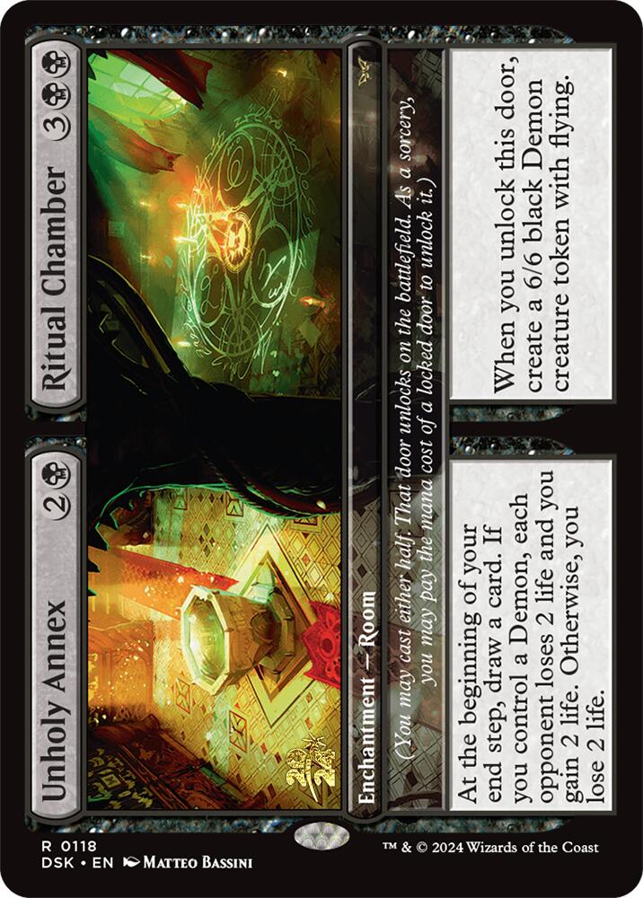 Unholy Annex // Ritual Chamber [Duskmourn: House of Horror Prerelease Promos] | Gamer Loot