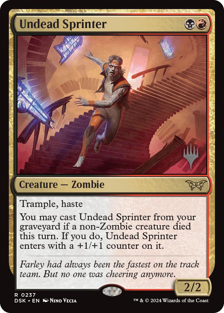 Undead Sprinter [Duskmourn: House of Horror Promos] | Gamer Loot