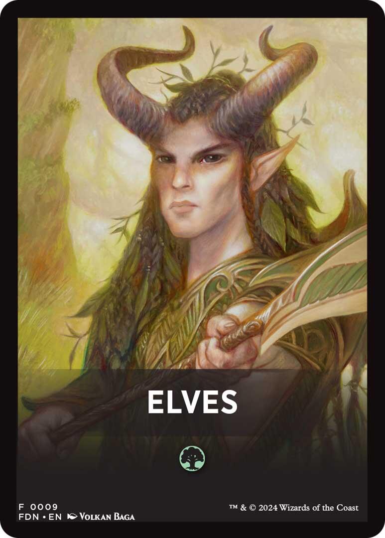 Elves Theme Card [Foundations Tokens] | Gamer Loot