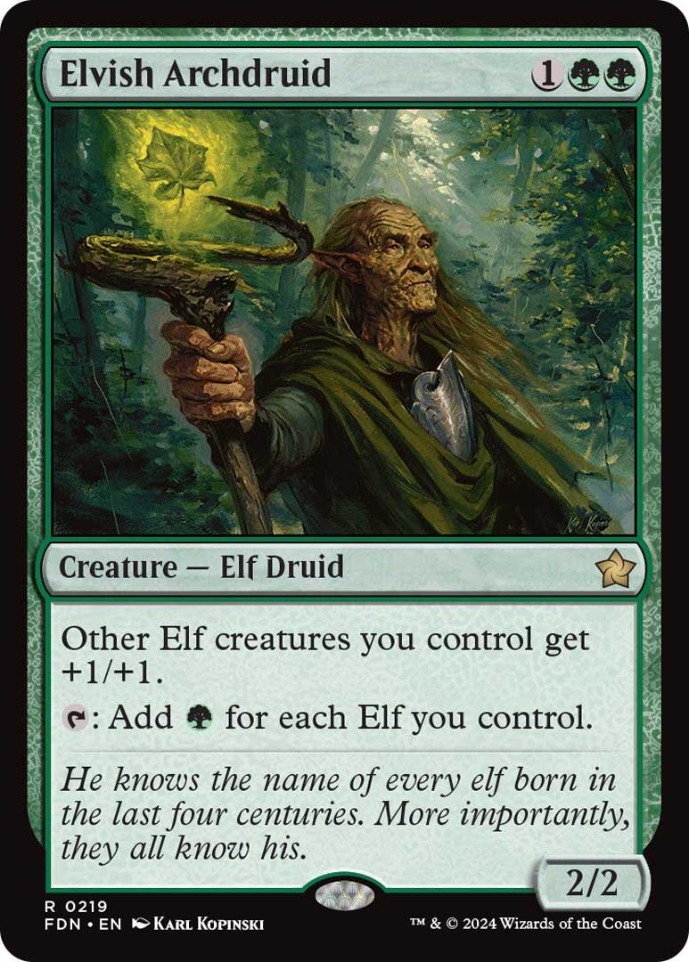 Elvish Archdruid [Foundations] | Gamer Loot