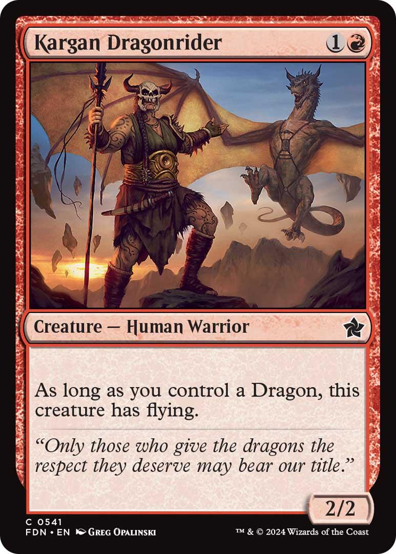 Kargan Dragonrider [Foundations] | Gamer Loot