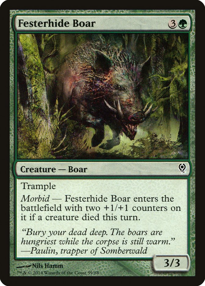 Festerhide Boar [Duel Decks: Jace vs. Vraska] | Gamer Loot