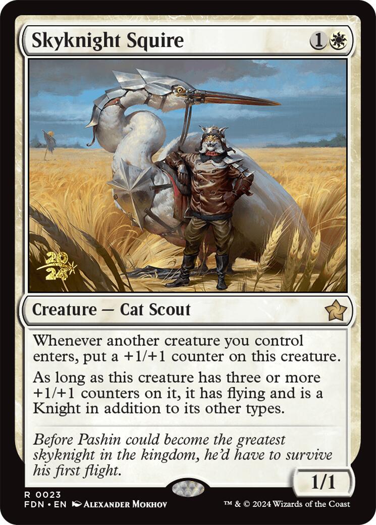 Skyknight Squire [Foundations Prerelease Promos] | Gamer Loot