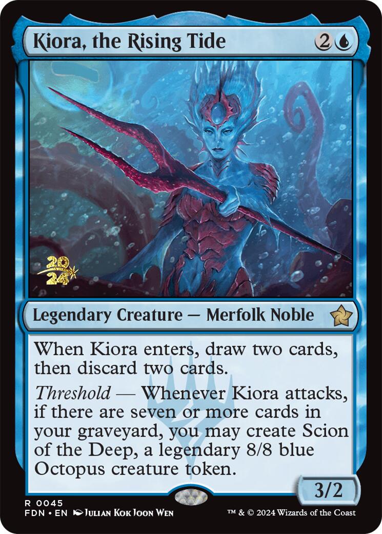 Kiora, the Rising Tide [Foundations Prerelease Promos] | Gamer Loot