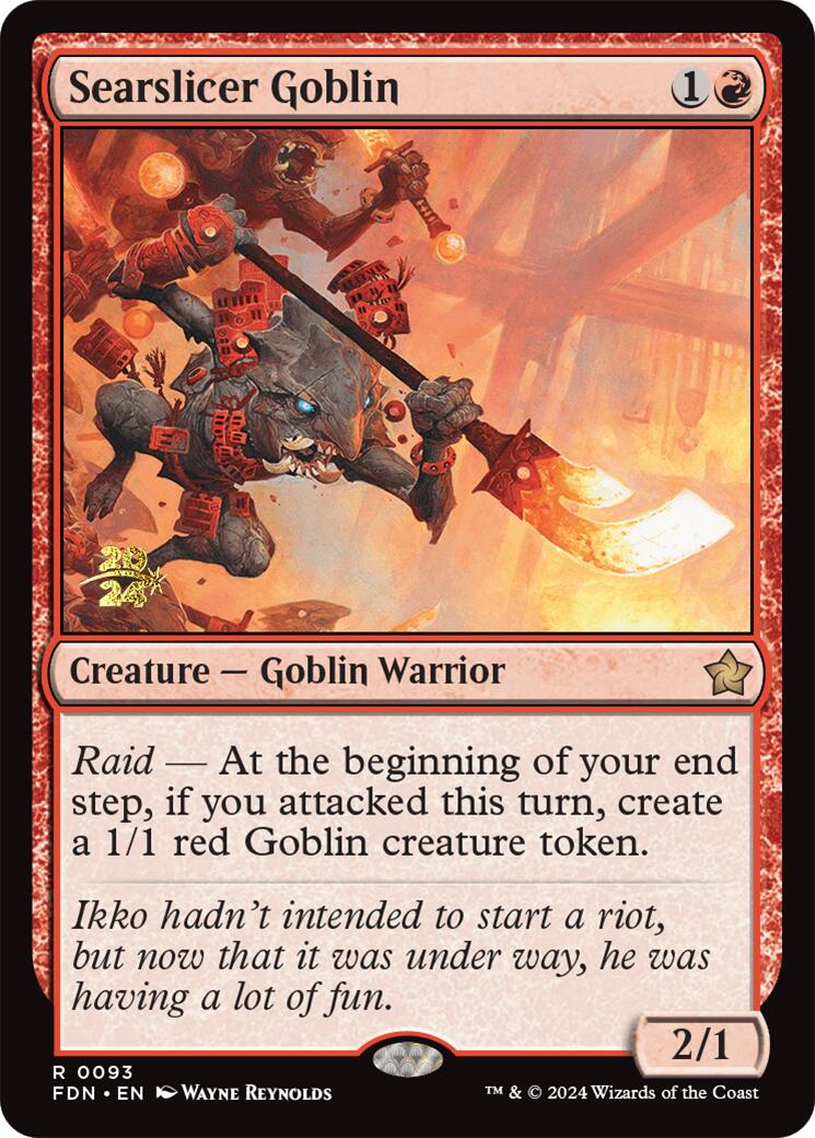 Searslicer Goblin [Foundations Prerelease Promos] | Gamer Loot