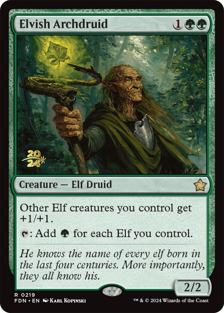 Elvish Archdruid [Foundations Prerelease Promos] | Gamer Loot