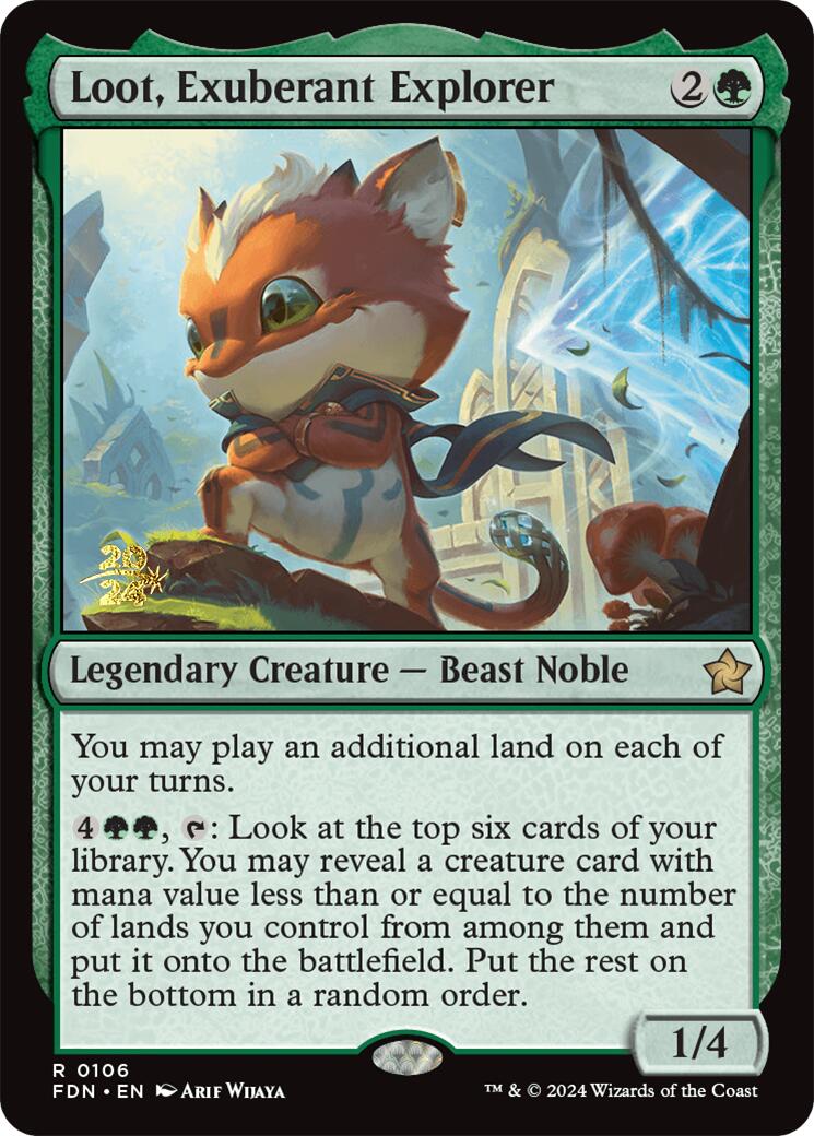 Loot, Exuberant Explorer [Foundations Prerelease Promos] | Gamer Loot