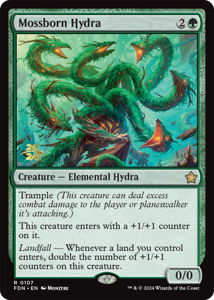 Mossborn Hydra [Foundations Prerelease Promos] | Gamer Loot