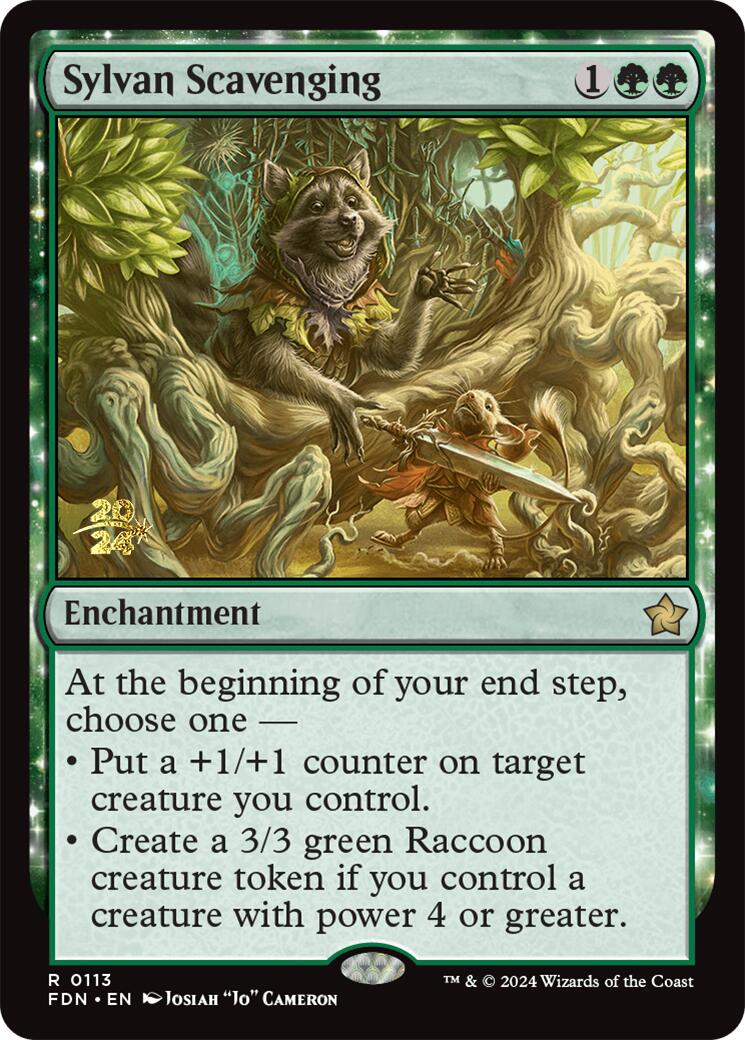 Sylvan Scavenging [Foundations Prerelease Promos] | Gamer Loot