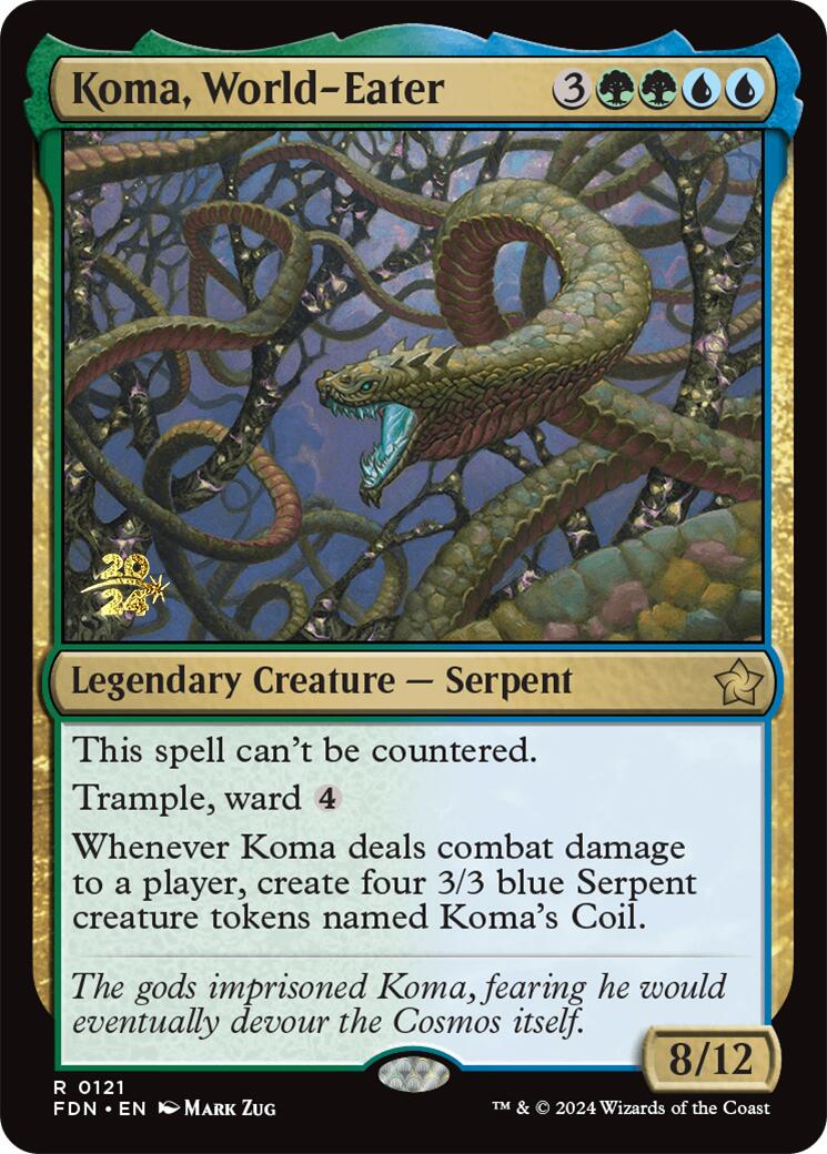 Koma, World-Eater [Foundations Prerelease Promos] | Gamer Loot