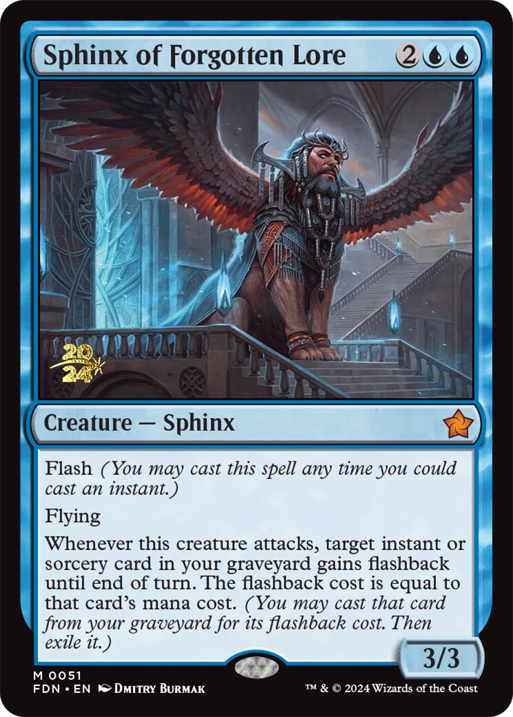 Sphinx of Forgotten Lore [Foundations Prerelease Promos] | Gamer Loot