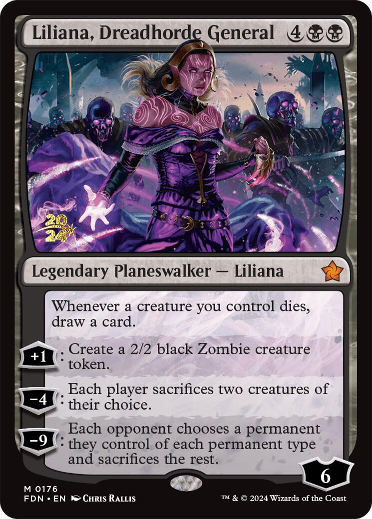 Liliana, Dreadhorde General [Foundations Prerelease Promos] | Gamer Loot