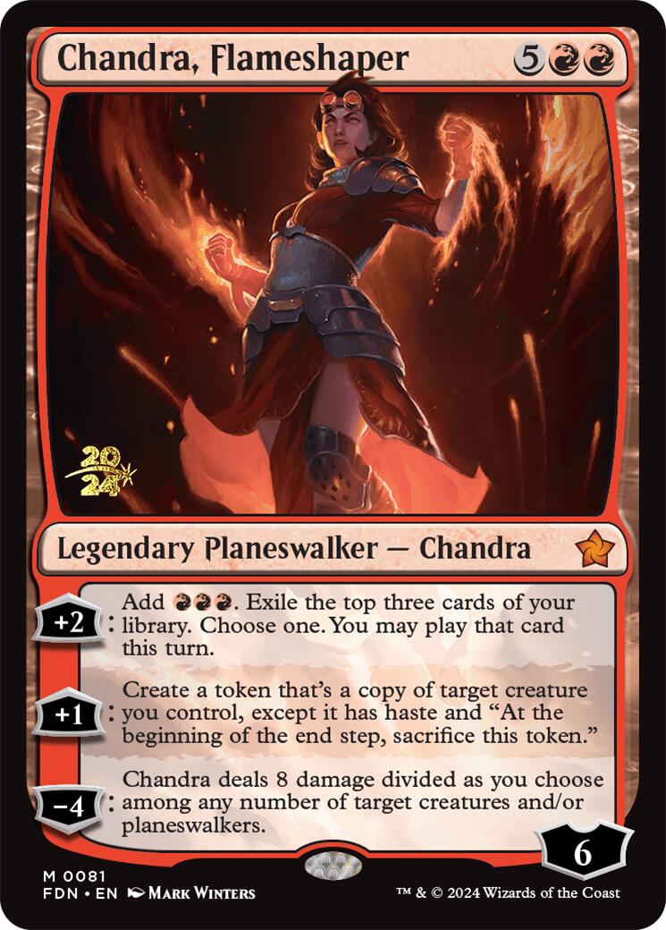 Chandra, Flameshaper [Foundations Prerelease Promos] | Gamer Loot