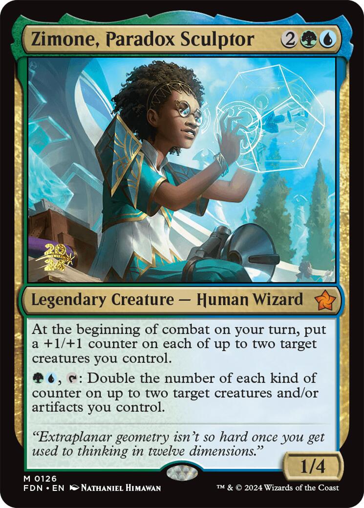 Zimone, Paradox Sculptor [Foundations Prerelease Promos] | Gamer Loot