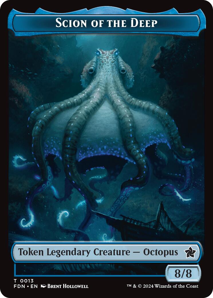 Scion of the Deep // Koma's Coil Doubled-Sided Token [Foundations Tokens] | Gamer Loot