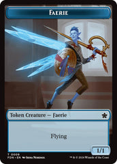 Faerie // Fish Doubled-Sided Token [Foundations Tokens] | Gamer Loot