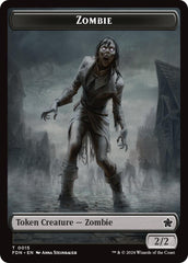 Zombie // Goblin Doubled-Sided Token [Foundations Tokens] | Gamer Loot