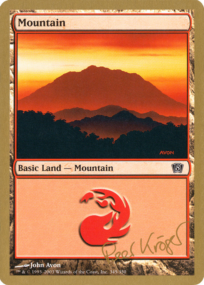 Mountain (pk345) (Peer Kroger) [World Championship Decks 2003] | Gamer Loot