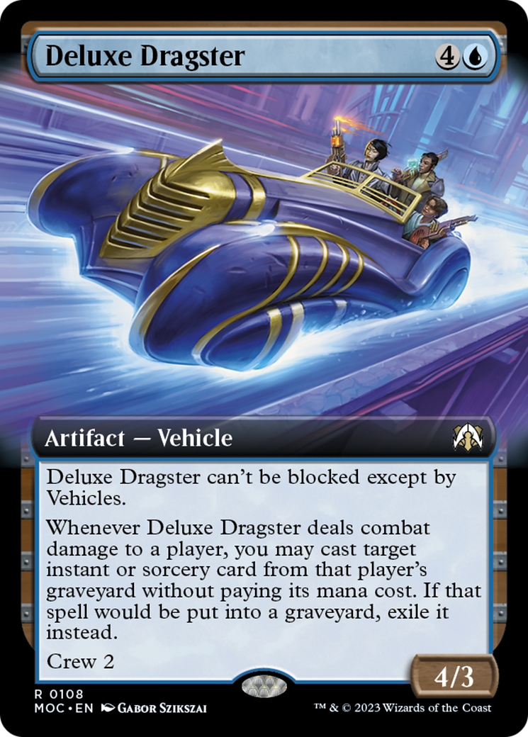 Deluxe Dragster (Extended Art) [March of the Machine Commander] | Gamer Loot