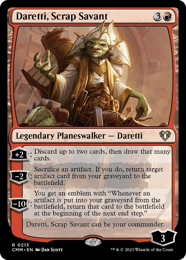 Daretti, Scrap Savant [Commander Masters] | Gamer Loot