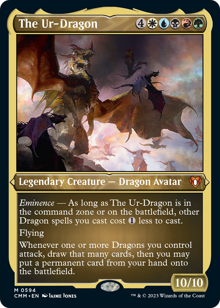 The Ur-Dragon (Foil Etched) [Commander Masters] | Gamer Loot