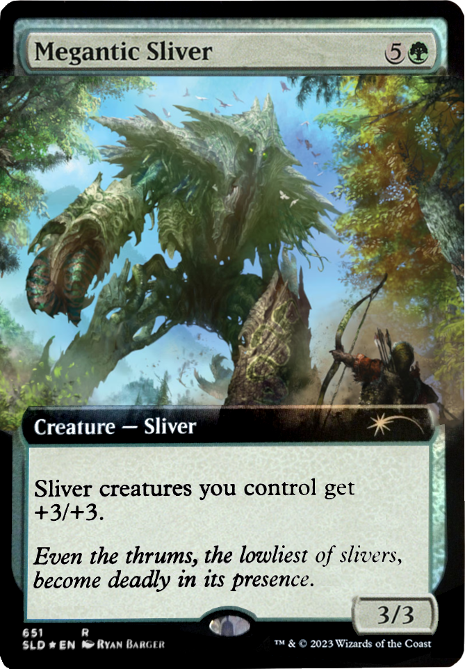 Megantic Sliver (Extended Art) [Secret Lair Drop Promos] | Gamer Loot