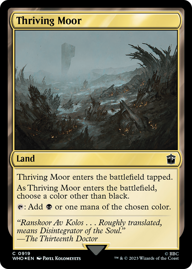 Thriving Moor (Surge Foil) [Doctor Who] | Gamer Loot