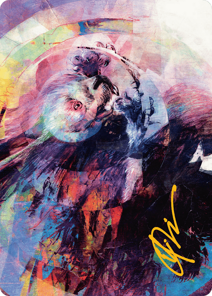 Psychic Whorl Art Card (Gold-Stamped Signature) [Bloomburrow Art Series] | Gamer Loot