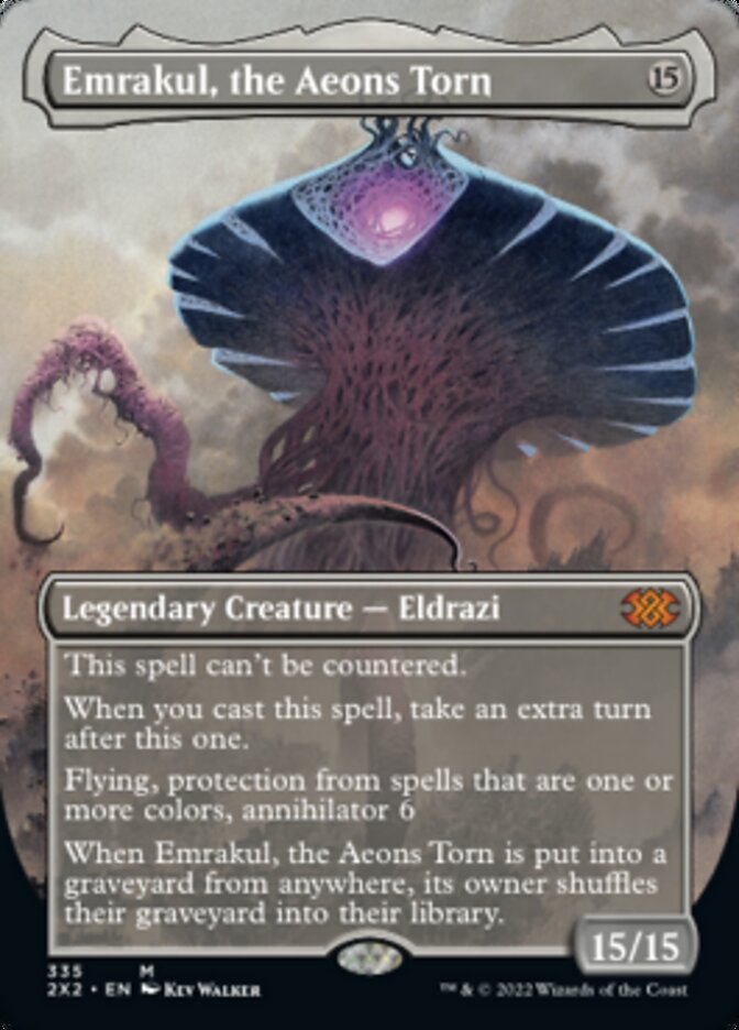 Emrakul, the Aeons Torn (Borderless Alternate Art) [Double Masters 2022] | Gamer Loot