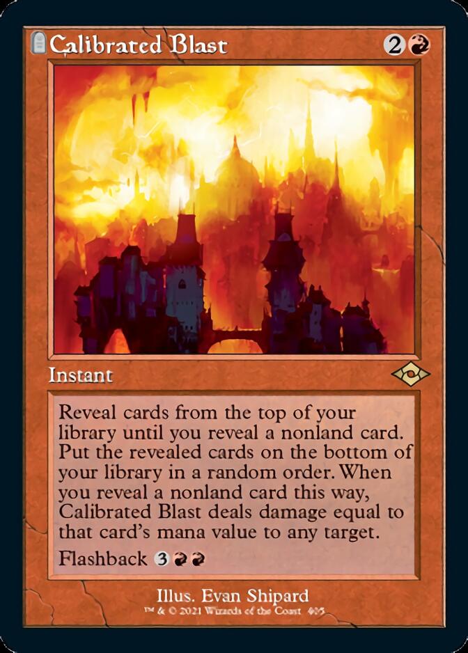 Calibrated Blast (Retro Foil Etched) [Modern Horizons 2] | Gamer Loot