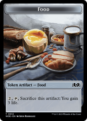 Faerie // Food (0012) Double-Sided Token [Wilds of Eldraine Tokens] | Gamer Loot