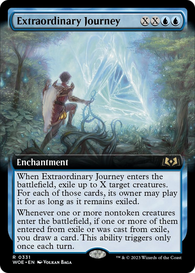 Extraordinary Journey (Extended Art) [Wilds of Eldraine] | Gamer Loot